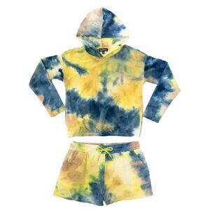 Freshman (Nordstrom Brand) "Blue Sun" Tie Dye Hoodie & Shorts